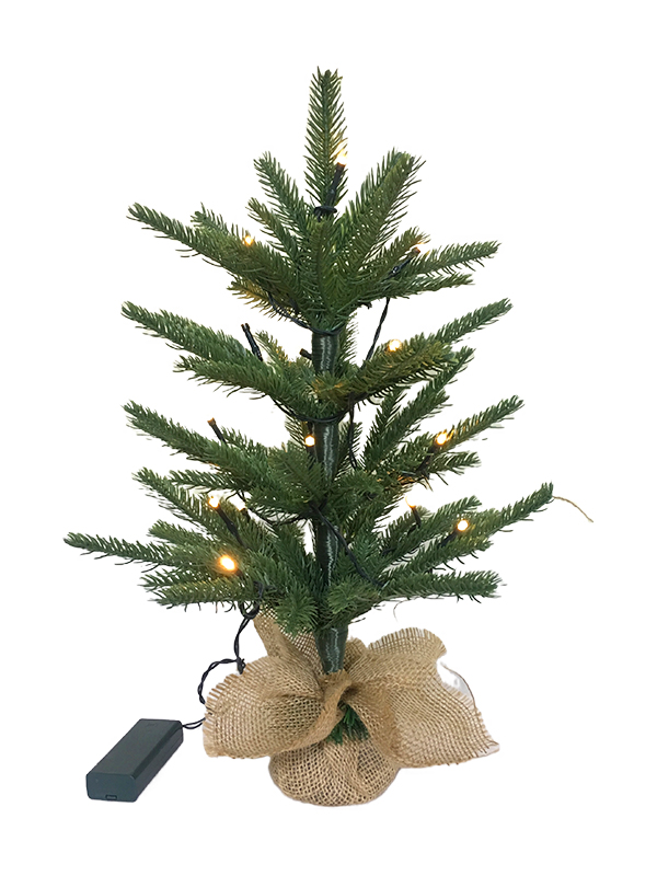 PE Series-40CM Chân vải lanh cây thông Noel nhỏ