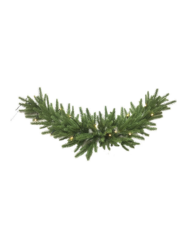 Vòng hoa Giáng sinh mây cong PE Series-90CM